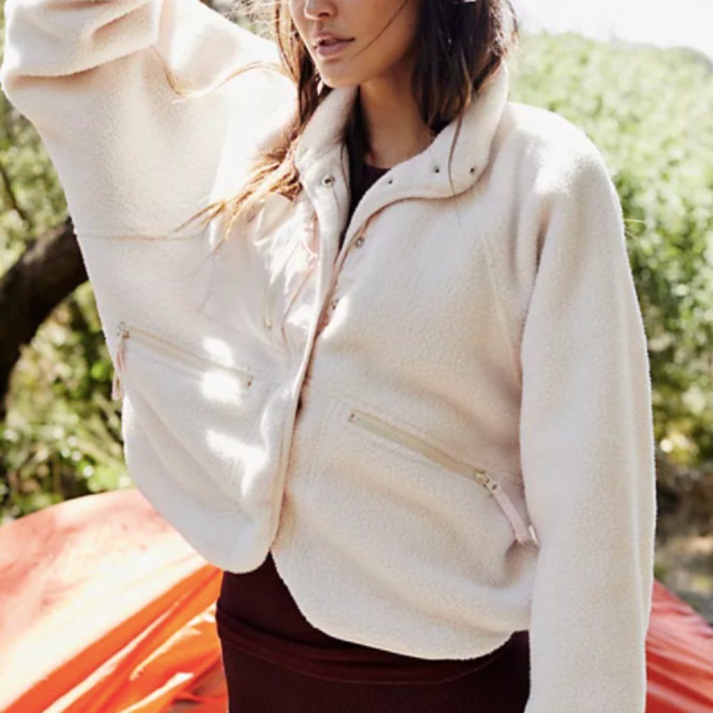 FP Movement by Free People Womens Hit the Slopes Fleece Jacket